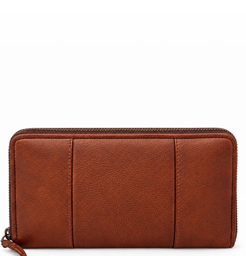 ZIP WALLET COGNAC